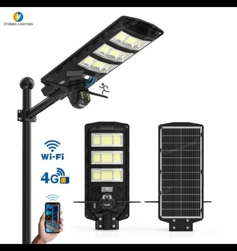 4G SOLAR PTZ 5MP CAMERA STREET LIGHT